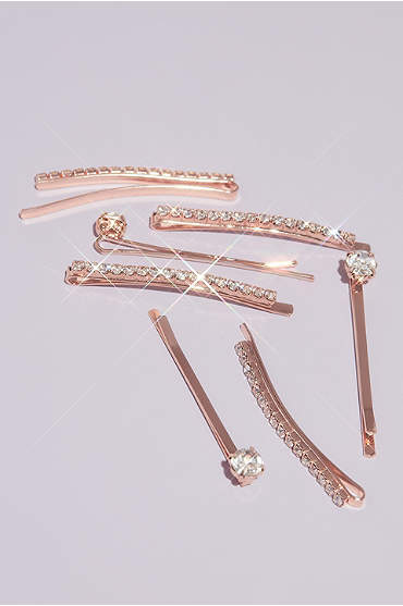 Crystal Embellished Hairpins Set